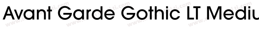 Avant Garde Gothic LT Medium blod字体转换